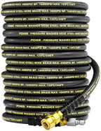 3/8" Pressure Washer Hose 100ft 4800PSI with Swivel Quick Connector by POHIR