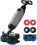 Commercial Floor Washer,Walk Behind Floor Scrubber,Electric Floor Cleaner,Floor Buffer Polisher Machine,Floor Scrubber for Kitchen,for Schools,Supermarkets,Hotels,Factories, Gray by Unknown