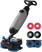 Commercial Floor Washer,Walk Behind Floor Scrubber,Electric Floor Cleaner,Floor Buffer Polisher Machine,Floor Scrubber for Kitchen,for Schools,Supermarkets,Hotels,Factories, Gray by Unknown