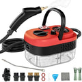 Steam Cleaner, Portable Pressurized Steamer for Cleaning with 14pcs Accessories, 6-Level Adjustable and 15s Heat-Up, Handheld Steam Cleaner for Home, Tile, Dirt, Grout, Grease, Car Detailing(Red) by AULANK
