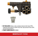 Simpson Manifold Replacement Kit for OEM Technologies Pressure Washer Pump - Image 4
