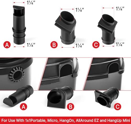 Shop-Vac 9056400 Vacuum Hose Kit, 4 Ft x 1-1/4 Inch with 3 Adapters - Image 5
