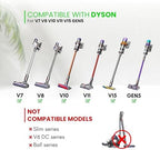 Dryer Vent Vacuum Cleaner Attachment Kit for Dyson V7 V8 V10 V11 V15 - Flexible Long Crevice Tool Vacuum Attachments for Car Detailing, Corners & Dryer Lint Vent Trap Cleaning Brush - Image 6