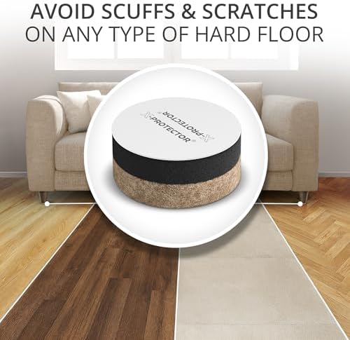 X-Protector Felt Furniture Sliders for Hardwood Floors - 24 PCS 1” - Image 4