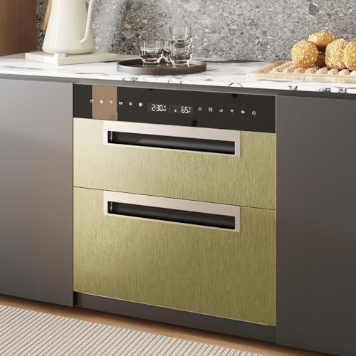 CRE8TIVE Thick Champagne Olive Gold Brushed Metallic Wallpaper for Kitchen Stainless Steel Contact Paper 12"x354" Removable Adhesive Gold Peel and Stick Wallpaper for Cabinets Backsplash Appliances - Image 5