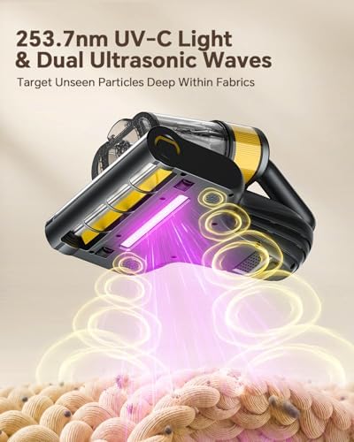 Mr.ego Cordless Mattress Vacuum, 16Kpa Couch Vacuum with 253.7nm UV-C Light - Image 3