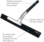 Silicone Rubber Blade & Hook Shower Window Squeegee 11" in Width Silicone Car Squeegee Bathroom Squeegee for Shower Squeegee for Shower Doors Car Window-Black - Image 3