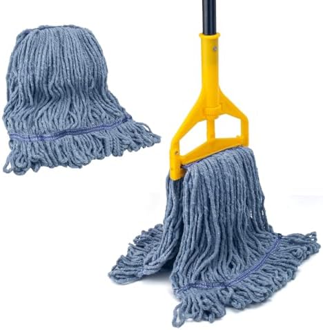 Commercial Mop for Floor Cleaning, 59'' Heavy Duty Industrial Cotton Mops by KeFanta