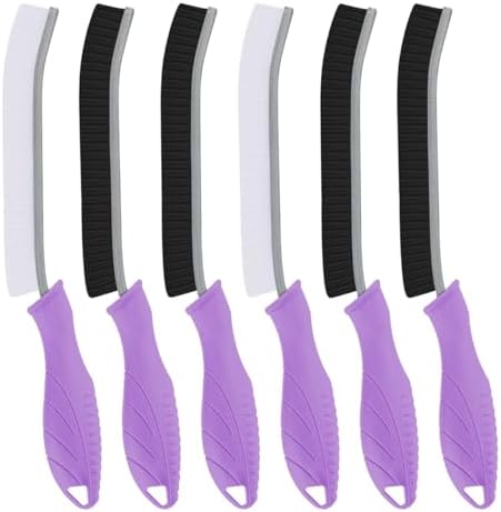 TQRR 6Pcs Hard Bristle Crevice Cleaning Brush-Thin Grout Scrub Brush by TQRR