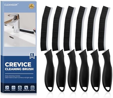 CLEANGOR Crevice Cleaning Brushes, Cleaner Scrub Brush Tool for Tight Space by Cleangor