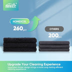 HOMEXCEL Black Microfiber Cleaning Cloth, Microfiber Towels for Car, 12 PK - Image 2