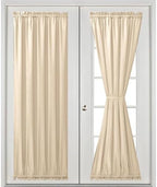 Hiasan French Door Curtains Privacy, Beige, 52W x 72L, 1 Panel - Image 2