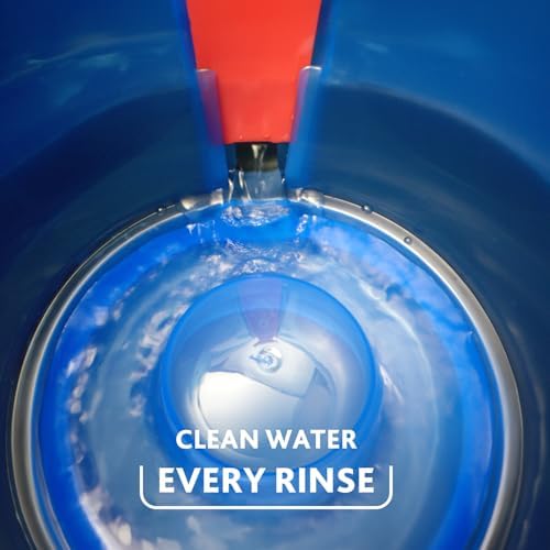 O-Cedar EasyWring RinseClean Microfiber Spin Mop & Bucket Floor Cleaning System with 3 Extra Refills, Plastic, Grey - Image 3