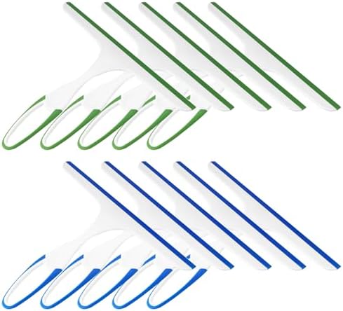 10 Pcs Shower Squeegee for Shower Glass Doors,Glass Wiper,Silicone Squeegee by HexinYigjly