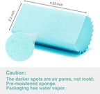 4 Pack Damp Dusting Sponge Duster, Blue Dust Cleaning Sponge, Reusable Household Cleaning Sponge Tool for Blinds, floorboards, Fan Blades, Vents, Glass, Railings, Mirrors - Image 6