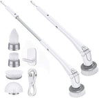 Tilswall Cordless Electric Spin Scrubber - IPX7 Waterproof Cleaning Brush with 180Min Runtime & 43" Extendable Handle, Ideal Gift for Home/Bathroom/Car (Includes 4 Brush Heads) by Tilswall
