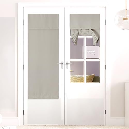 NICETOWN Light Flaxen Front Door Curtains Thermal Insulated Window Curtain by NICETOWN
