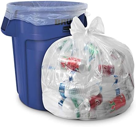 Aluf Plastics 45 Gallon 1.5 MIL Clear Garbage Bags - 40" x 46" - Pack of 50 - For Contractor, Industrial, Healthcare, & Municipal - Image 2