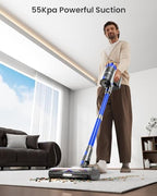 Cordless Vacuum Cleaner, Upgraded 650W 55KPA 70Mins Cordless Stick Vacuum Cleaner with Self-Standing and Touch Screen, Anti-tangle Wireless Vacumm, Vacuum Cleaners for Home/Pet Hair/Carpets/Floors - Image 2