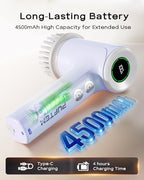PUFTEM Electric Shower Scrubber, Cordless Bathroom Scrubber, Dual Direction - Image 6