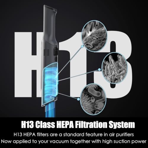 Handheld Vacuum Cordless, Lightweight 1.4lb with Powerful Suction, Charging Dock, Single Touch Empty and Detachable Dust Cup, Portable Mini Car Vac for Home Office and Pet Hair - Image 2