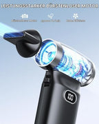 Electric Compressed Air Duster Cordless: 70 MPH High Wind Speed Mini Air Blower for Electronics Portable Computer Cleaner Hand Keyboard Cleaning Powerful Duster for Car, Fans and Other Sences - Image 2