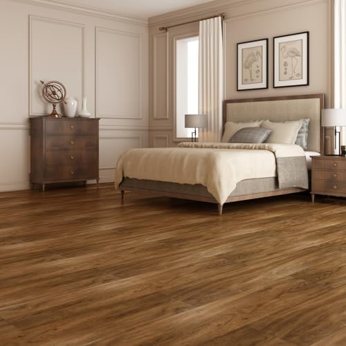 Art3d Wood Texture Peel and Stick Vinyl Floor Tiles, 36-Pack, Rosewood - Image 2