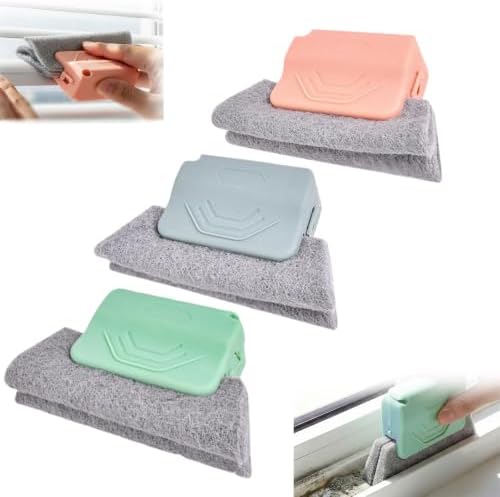 Magic Window Track Cleaner, 2026 New Handheld Window Groove Cleaning Brush Tool Set, Cleaner Brushes for Window lides Gaps Tile Lines Shutter Slats Car Vents & Narrow Gaps (3, Mix) by Epeosuc