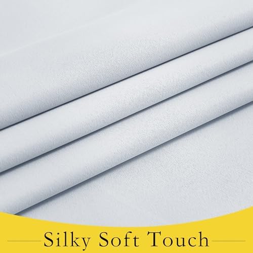 NICETOWN Greyish White French Door Sidelight Curtains for Side Window - Image 3