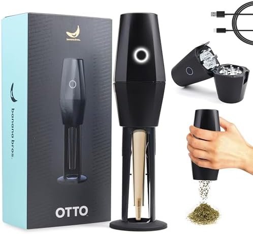 OTTO One-Touch Automatic Spice Mill - USB Rechargeable - Black by BANANABROS
