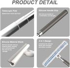 2-in-1 Shower Squeegee for Glass Doors with Telescopic Handle - Image 4