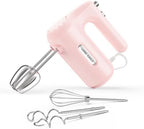 Lord Eagle 5-Speed Small Hand Mixer Electric, 300W Compact Portable, Pink by LordEagle