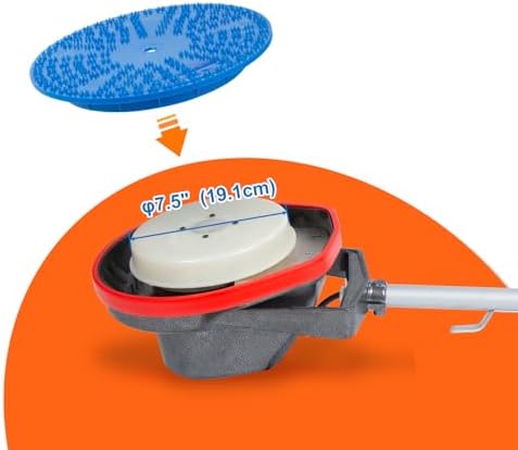 HHQ Drive Pad Holder fits on The Bottom of Oreck Orbiter, Bissell BGEM9000 Floor Machines, Round Plastic with Teeth, Sturdy and Durable - Image 2
