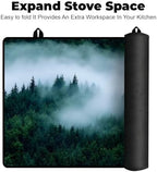 Heat-resistant Stove Top Cover - 28.5" X 20.5" Cooktop Protector Covers, Scratch-resistant Washable Pad Kitchen Countertop Mat (Woods, 28.5" x 20.5") - Image 6