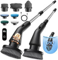 Electric Spin Scrubber, Power Shower Cleaning Brush with Extendable Handle by Leebein