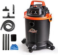 Armor All VO405P 0901 4 Gallon Wet/Dry Vac 2.0 Peak HP Shop Vacuum with Nozzles & Brush,Black/Orange by ArmorAll