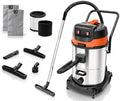 Industrial Wet Dry Shop Vacuum 2-Motors, 16 Gallon 2400W Heavy Duty Power by PURILITZS
