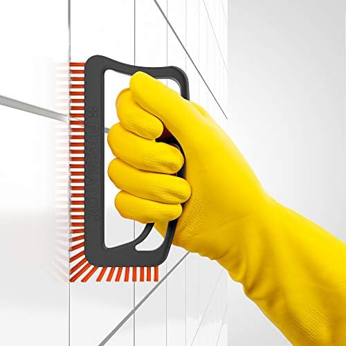 Fuginator® Grout Brush, Grey/Orange, Innovation from 100% Recyclables, Household, Patented and Certified with Blue Angel - Image 2