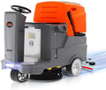HANTINSTOM Ride-on Commercial Floor Scrubber with 20" Ultra-Wide Scrubbing Path,High-pressure Watergun，LED Light,22.5 Gal Large Solution Tank,3 Hours Wireless Working Time, 31,400 Sqft/h by Hantinstom