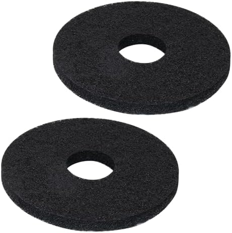 12" Scrubbing Disc for Oreck ORB550MC Orbiter Floor Machine,Commercial Black Floor Scrubber Pads 437.071 for Deep Clean Concrete,Dirt,Stains and Paint Splatte,Stripping Wax or Finish(2 Pack) by Unknown