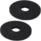 12" Scrubbing Disc for Oreck ORB550MC Orbiter Floor Machine,Commercial Black Floor Scrubber Pads 437.071 for Deep Clean Concrete,Dirt,Stains and Paint Splatte,Stripping Wax or Finish(2 Pack) by Unknown