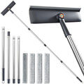 3-in-1 Window Squeegee for Home - 60" Window Cleaning Kit with 3 Microfiber Cloths & Screen Brush, All-in-1 Cleaner Tool for Outdoor Windows, Glass Door & Screens, Lightweight & Easy Storage by Unknown