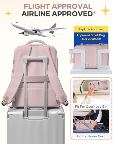 coofay Large Travel Backpack For Women Men Airline Approved Carry On Backpack Flight Approved Waterproof Sports Backpack Casual Daypack Hiking Backpack - Image 7