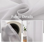 MIULEE Light Grey 25 x 40 Inches Sidelight Sheer Door Curtains - Image 6