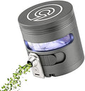 Cloudious9 - Tectonic9 Herb Grinder Automatic Electric Herbal Spice Dispenser Large 2.5" Aluminum Alloy (Grey), For Home & Kitchen Only by Cloudious9