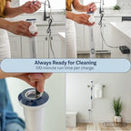 Casabella Power Spin Scrubber, Extendable to 47.5” – Cordless Electric Cleaner for Shower, Kitchen, Bathroom, Tile, Tub, Car, Deck - Rechargeable Spin Brush with Adjustable Brush Head & 4 Attachments - Image 4