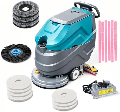 PX7 22" Commercial Walk Behind Floor Scrubber Machine, Heavy-Duty Motor by PURILITZS