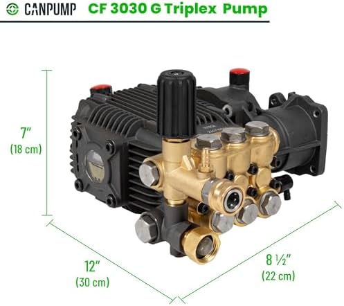 Canpump CF 3030 G: 3000 psi @ 3.1 US gpm, 3/4-in Shaft Pressure Washer Pump - Image 6