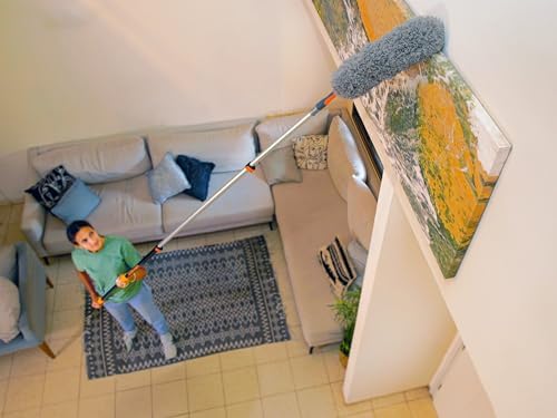 24 Foot High Reach Duster Kit with 5-18 ft Telescopic Extension Pole - Image 4