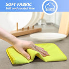 KinHwa Dish Cloths for Washing Dishes with Scrub Side, Microfiber Dish Rags - Image 6